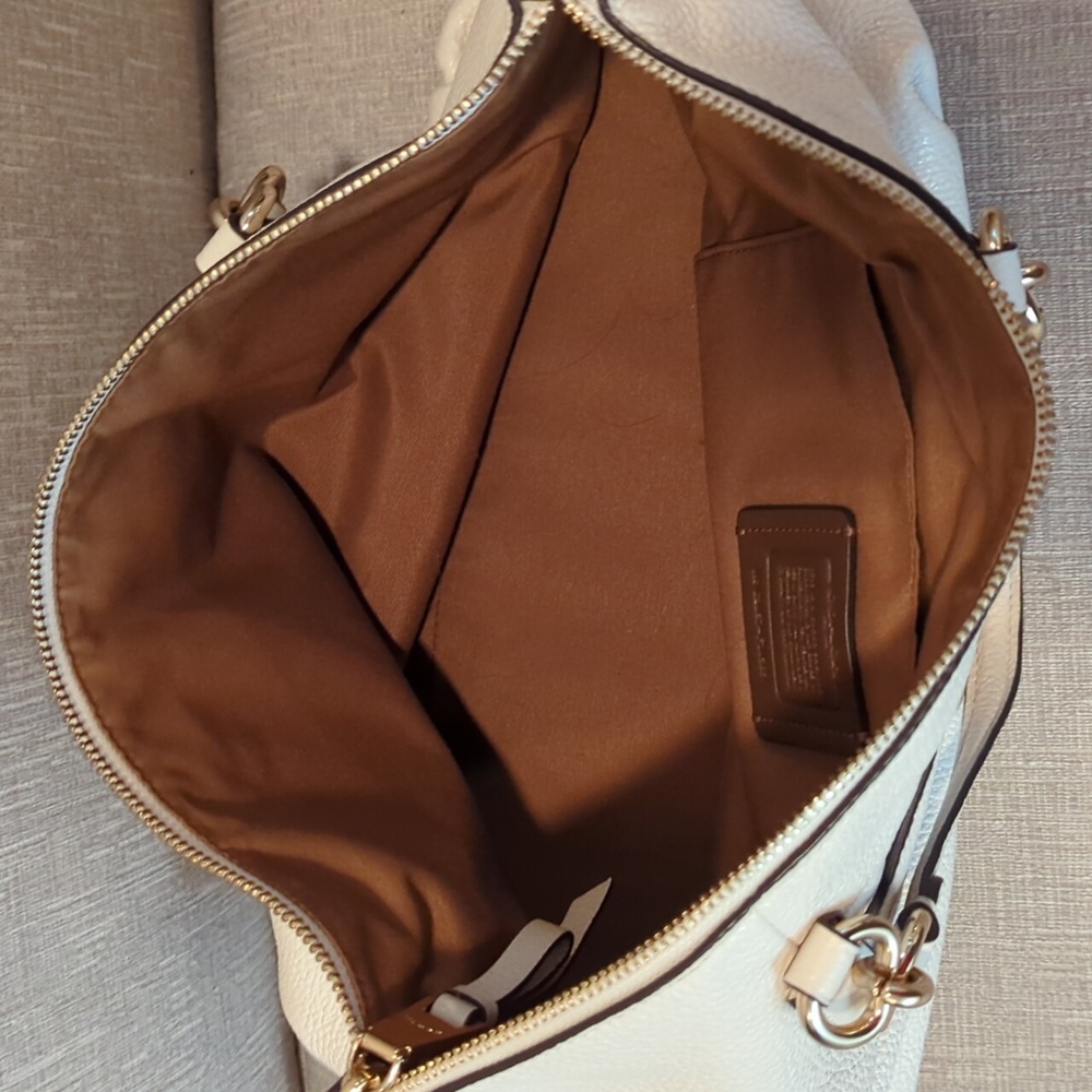 Coach Pebbled Leather Ally Satchel F30565 - Picture 7 of 12